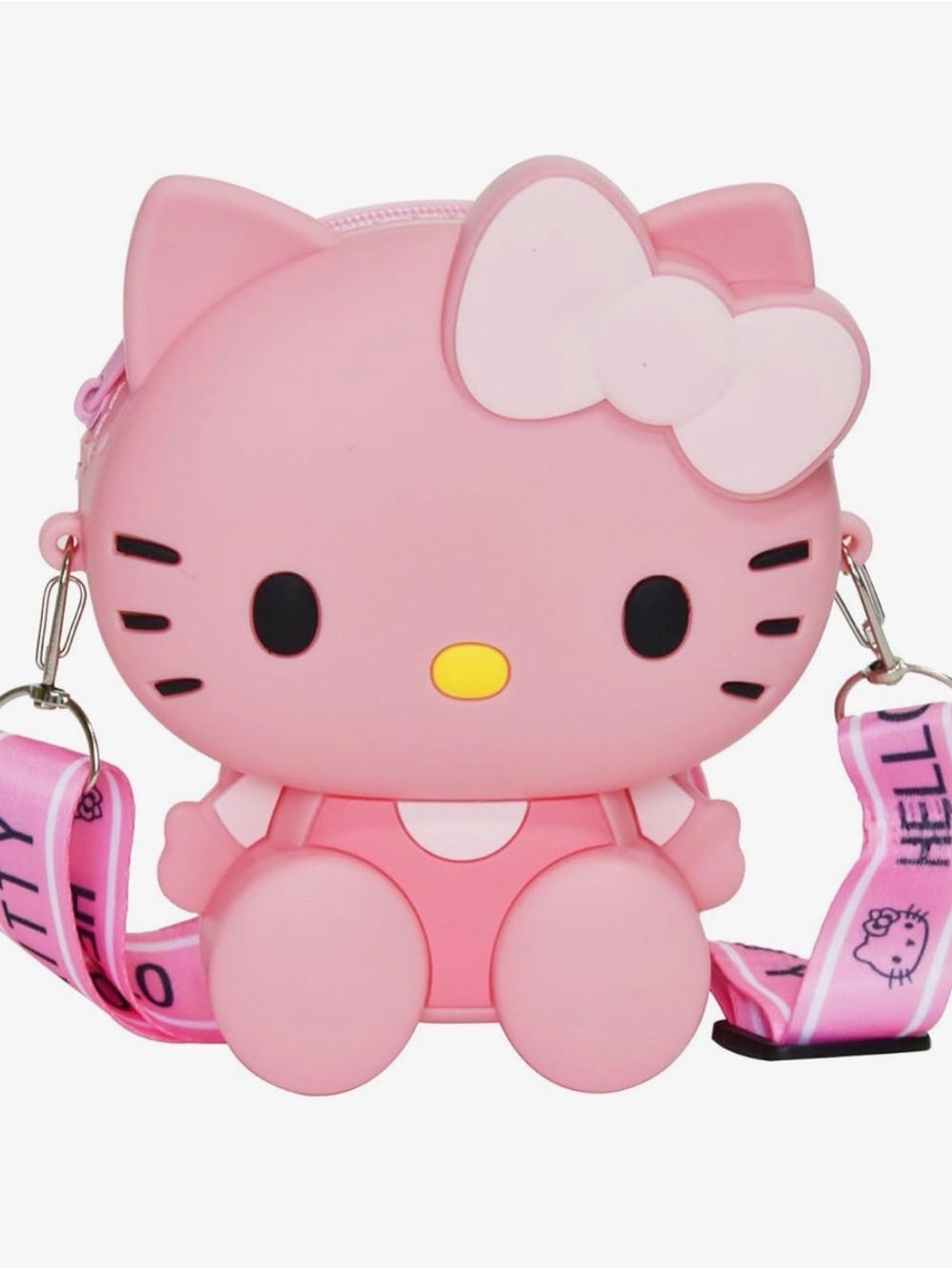 Hello Kitty Pink Silicone Kids Shoulder Bag with Bow